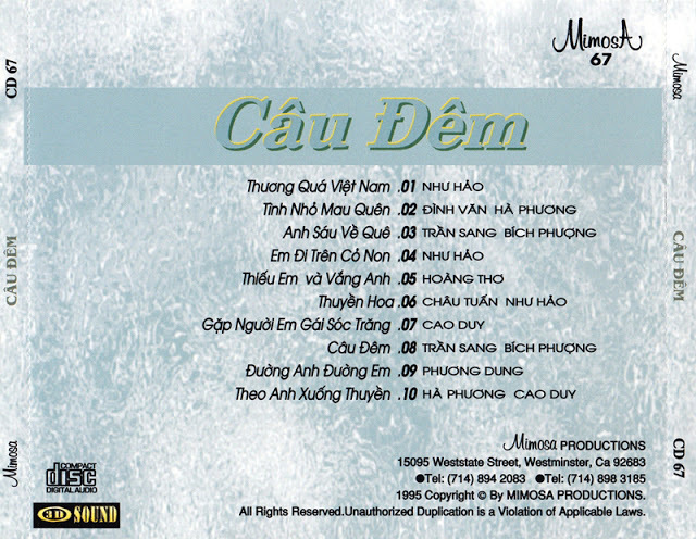 Mimosa CD067 - Câu Đêm