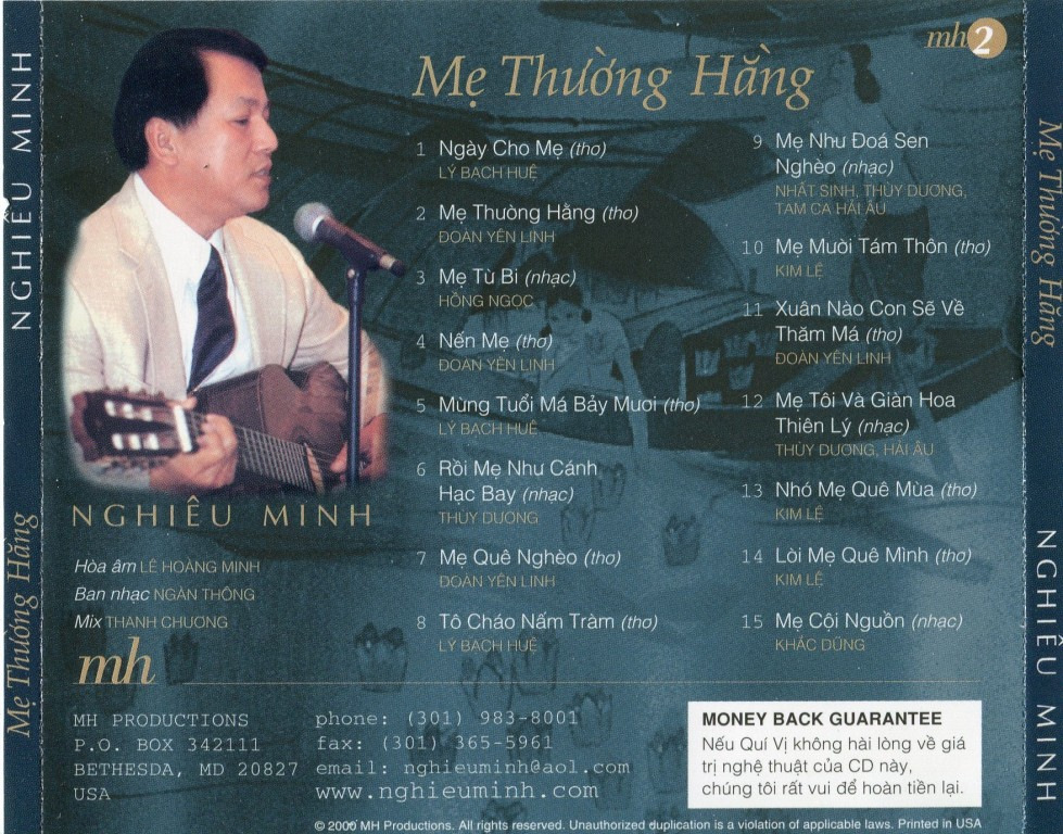 Mưa Hồng CD002 - Mẹ Thường Hằng