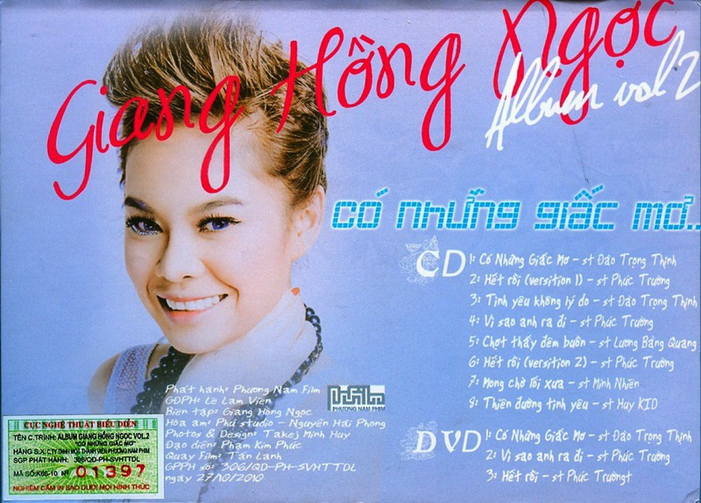 Có Những Giấc Mơ - Giang Hồng Ngọc (Phương Nam CD)