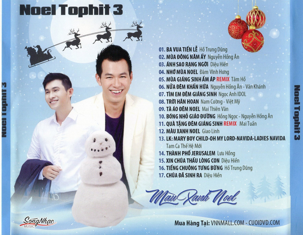 Sóng Nhạc CD - Noel Top Hits 3 - Màu Xanh Noel