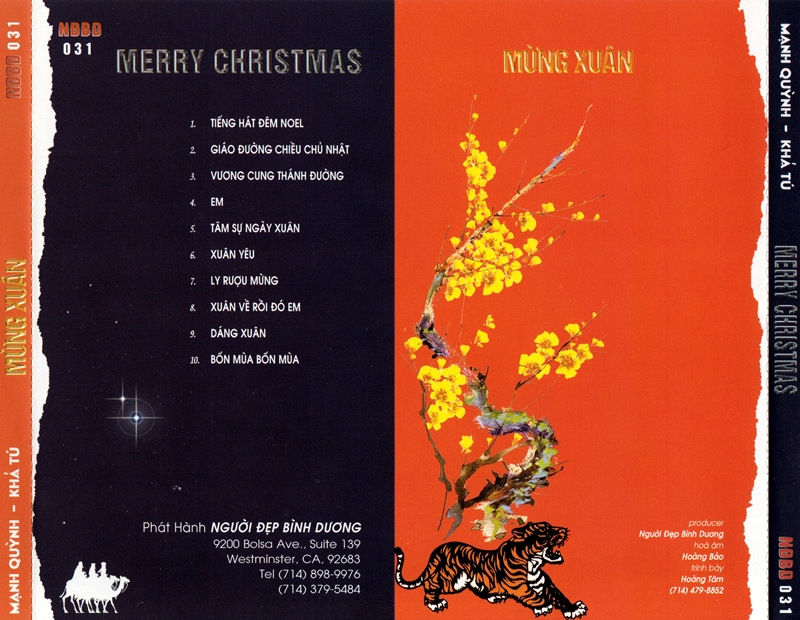 Người Đẹp Bình Dương CD031 - Merry Christmas, Mừng Xuân