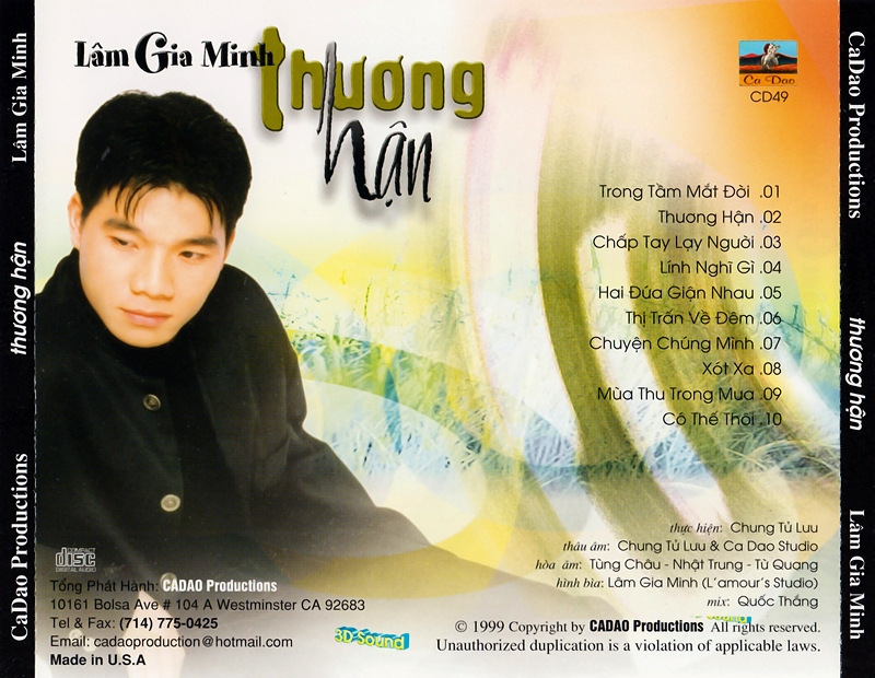 Ca Dao CD049 - Thương Hận