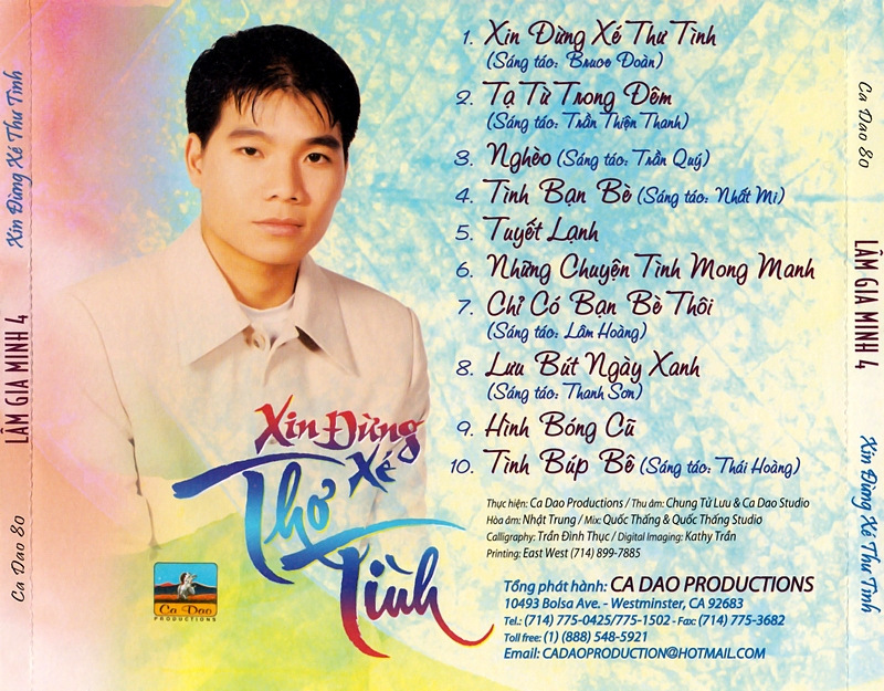 Ca Dao CD080 - Lâm Gia Minh - Xin Đừng Xé Thơ Tình