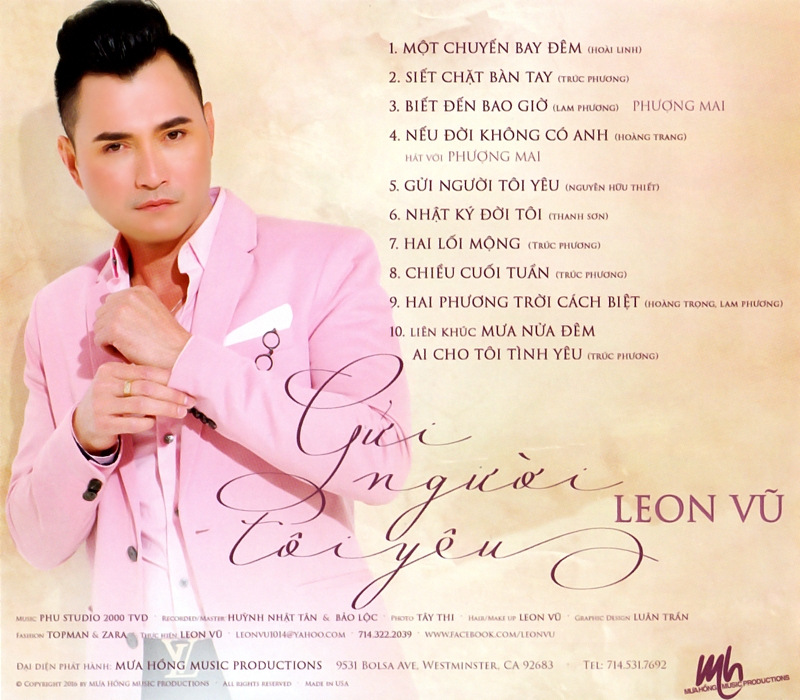 Mưa Hồng CD - Gửi Người Tôi Yêu