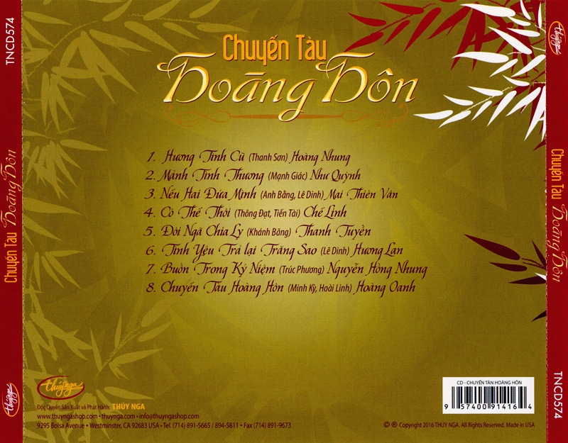 Thúy Nga CD574 - Chuyến Tàu Hoàng Hôn