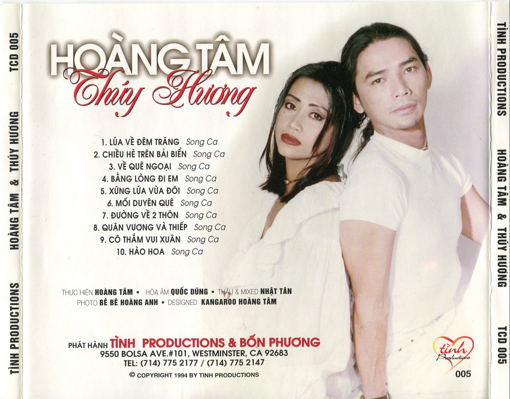 Tình CD005 - Tuyệt Phẩm Song Ca Hoàng Tâm, Thùy Hương
