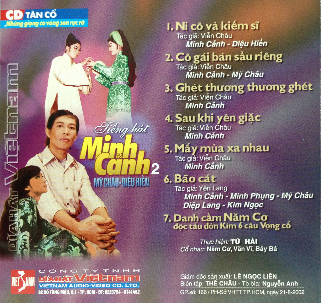 Đĩa Hát Việt Nam CD - Tiếng Hát Minh Cảnh 2