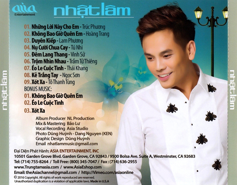Asia CD - Không Bao Giờ Quên Em