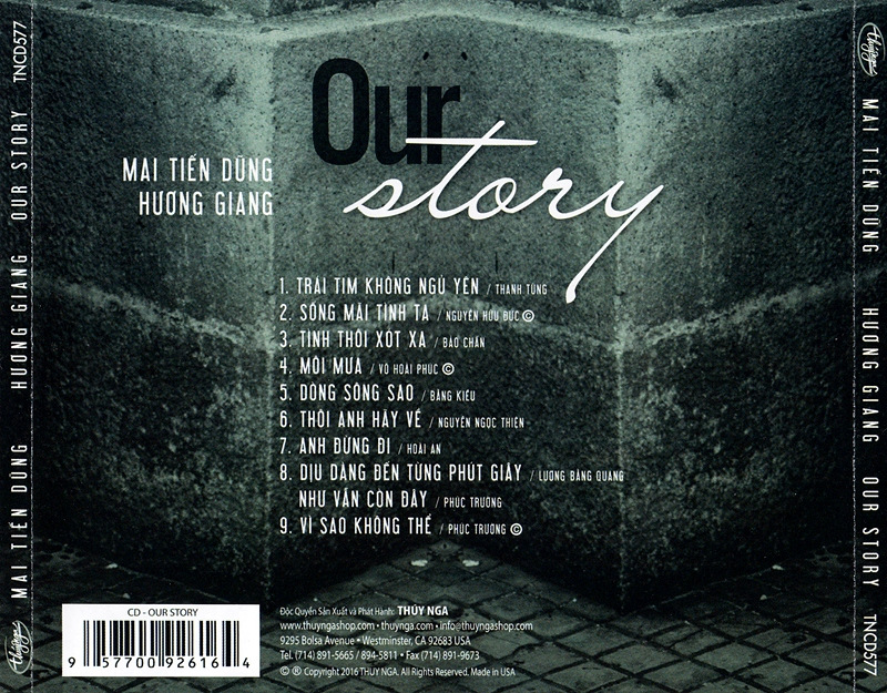 Thúy Nga CD577 - Our Story