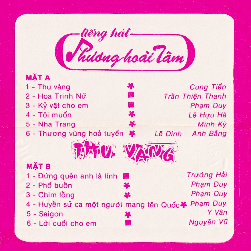 Tape Phương Hoài Tâm - Thu Vàng