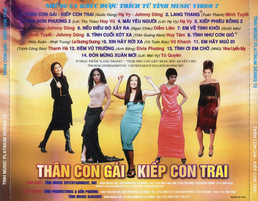Tình CD012 - Thân Con Gái, Kiếp Con Trai