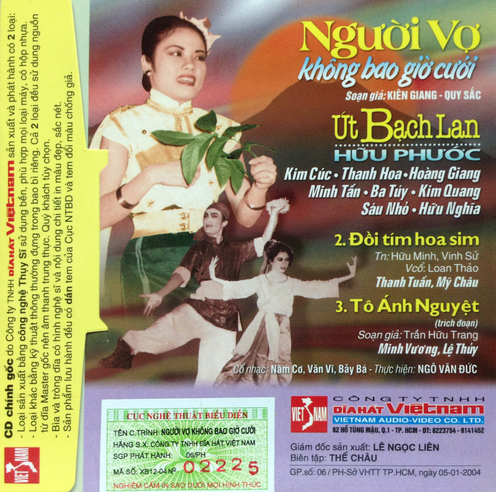 Đĩa Hát Việt Nam CD - Người Vợ Không Bao Giờ Cưới