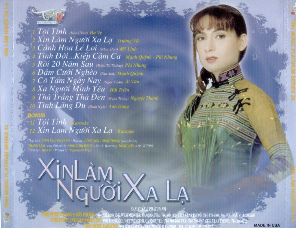 Tình Platinum CD24 - Xin Làm Người Xa Lạ