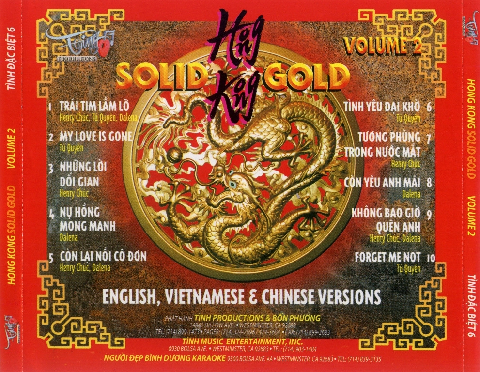 Tình Đặc Biệt CD006 - Hongkong Solid Gold 2
