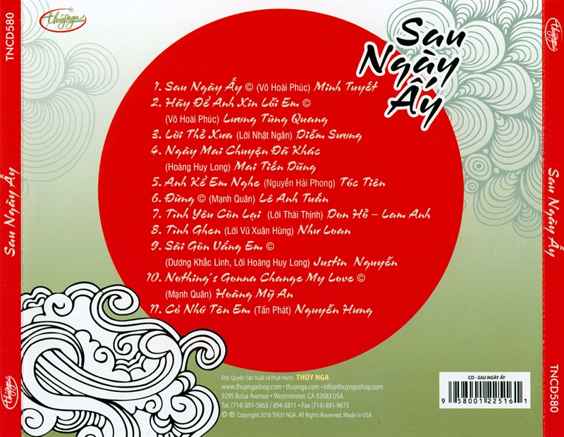 Thúy Nga CD580 - Sau Ngày Ấy