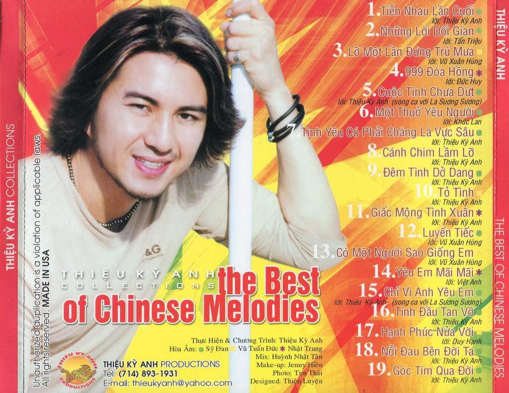 Thiệu Kỳ Anh CD - The Best Of Chinese Melodies