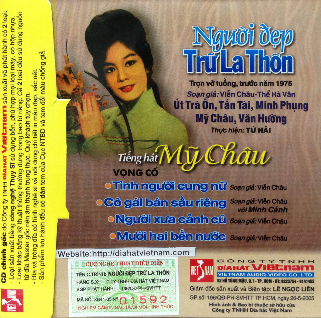 Đĩa Hát Việt Nam CD - Người Đẹp Trữ La Thôn