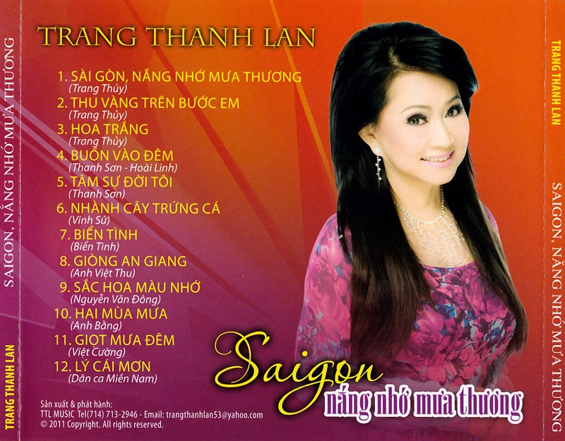 Trang Thanh Lan CD - Sài Gòn Nắng Nhớ Mưa Thương