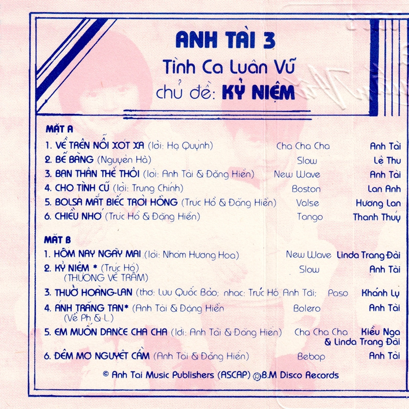 Tape Anh Tài 3 - Kỷ Niệm