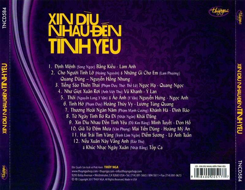 Thúy Nga CD584 - Xin Dìu Nhau Đến Tình Yêu