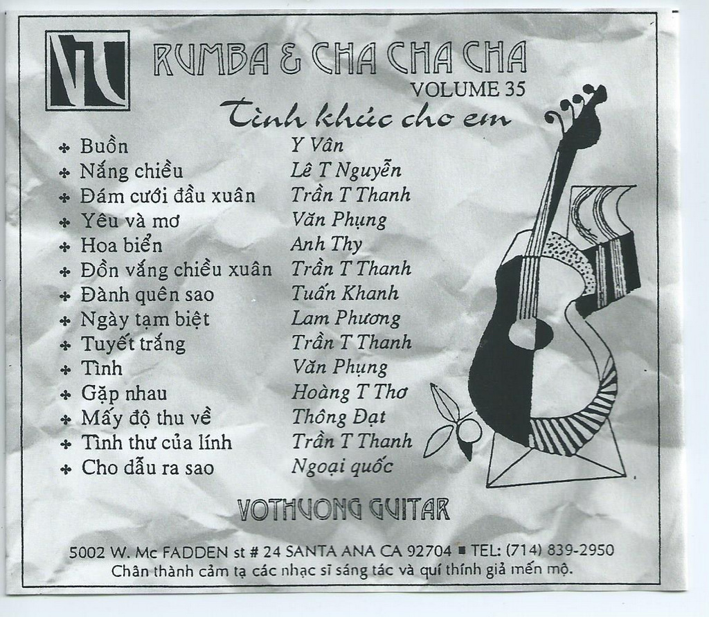 Vô Thường CD35 - The Love Songs - Tình Khúc Cho Em