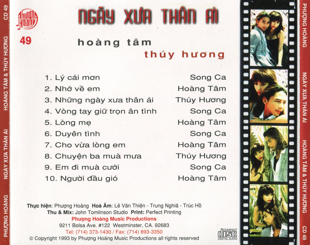 Phượng Hoàng CD49 - Ngày Xưa Thân Ái