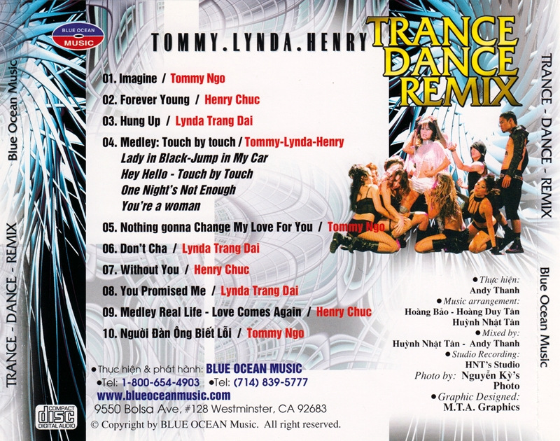 Blue Ocean CD - Trance Dance Mix