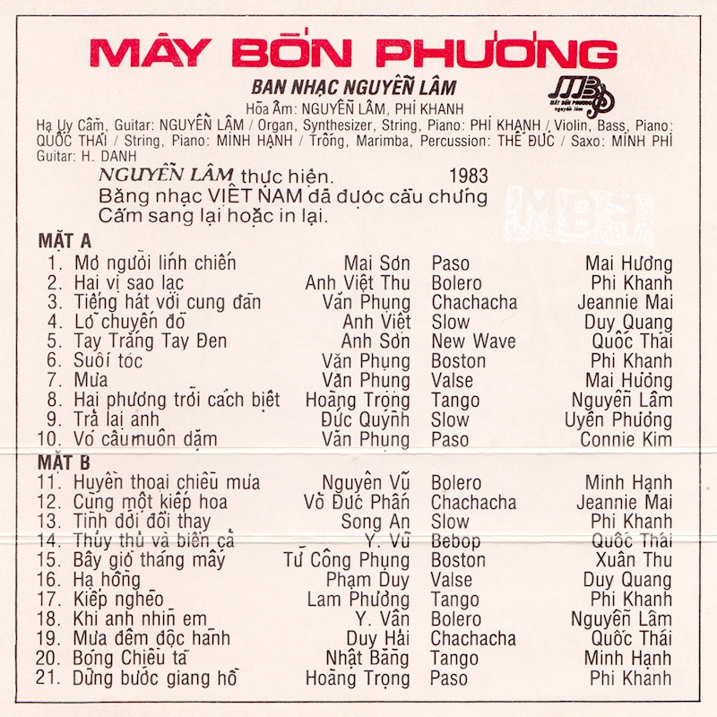 Tape Mây Bốn Phương 10 - Dạ Vũ 5