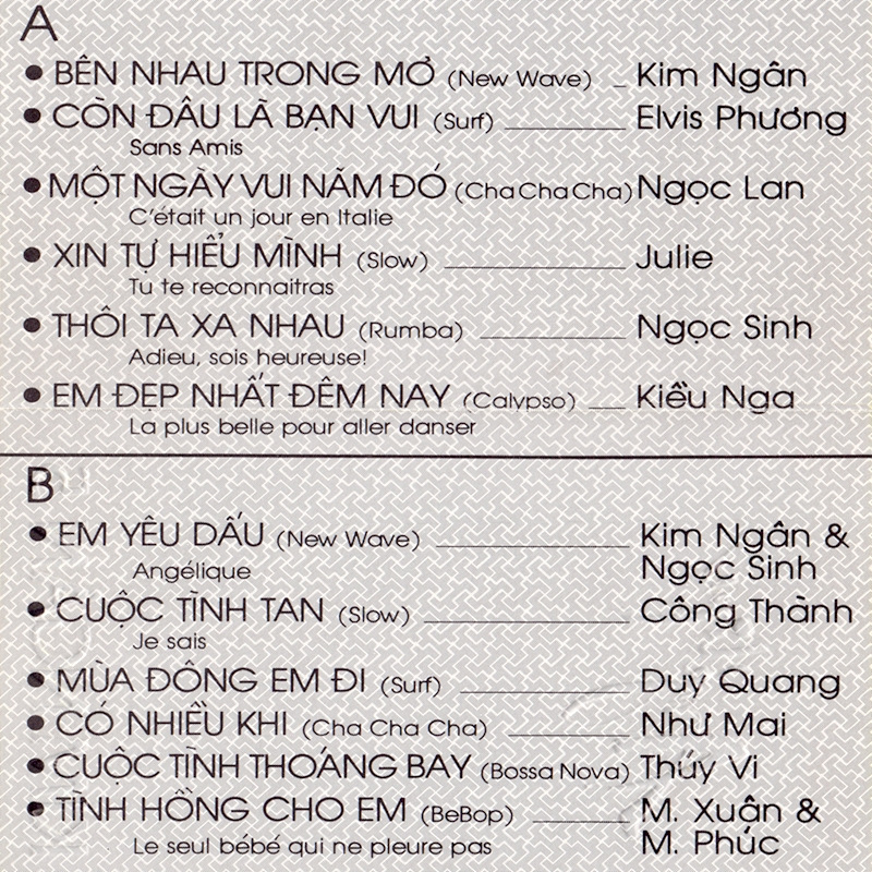 Tape Kim Ngân - Angelique