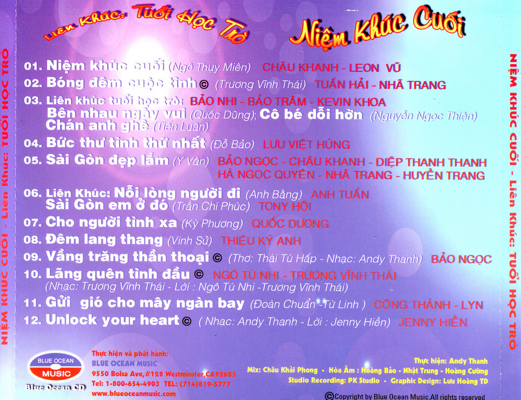 Blue Ocean CD - Niệm Khúc Cuối