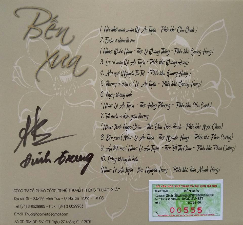 Đinh Trang Vol. 1 - Bến Xưa