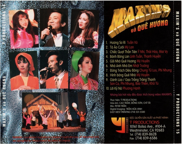 Ý Pro CD15 - Maxim's Và Quê Hương