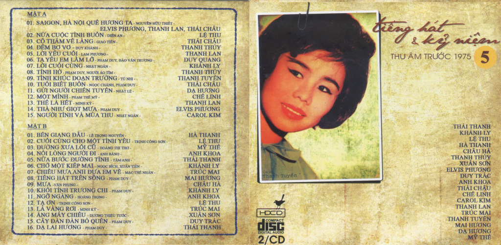 Tiếng Hát Và Kỷ Niệm 05 (Thu Âm Trước 1975) - Tape