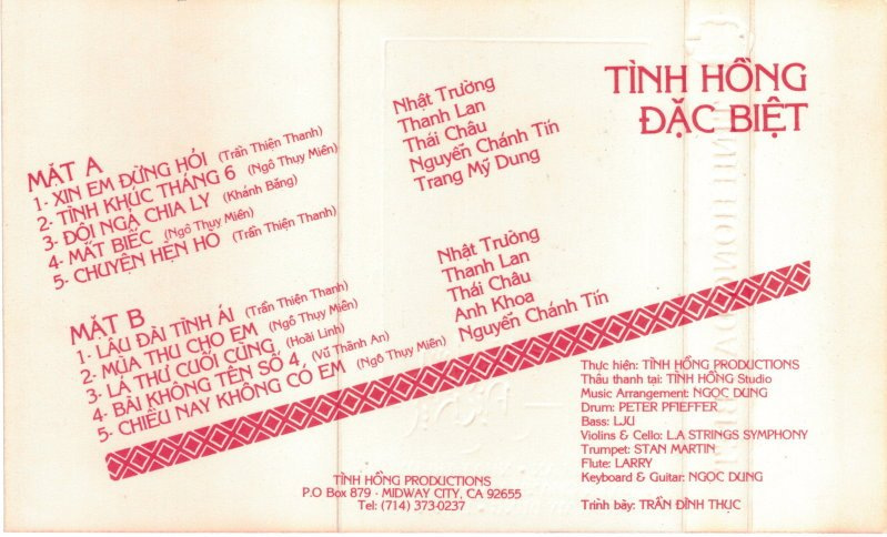 Tình Hồng Đặc Biệt - Tape