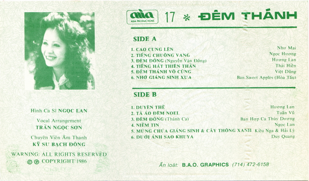 Asia 17 - Đêm Thánh