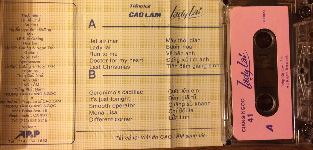 Giáng Ngọc 41 - Lady Lai - Tape