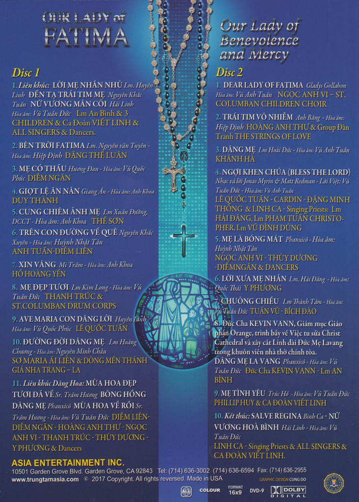 Asia CD - Mẹ Fatima Mẹ Nhân Ái Mẹ Xót Thương