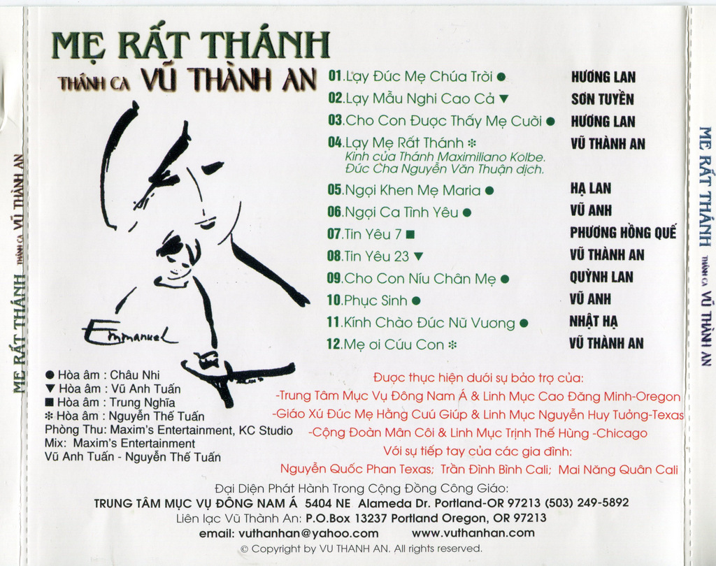 Mục Vụ Đông Nam Á - Mẹ Rất Thánh - Thánh Ca Vũ Thành An