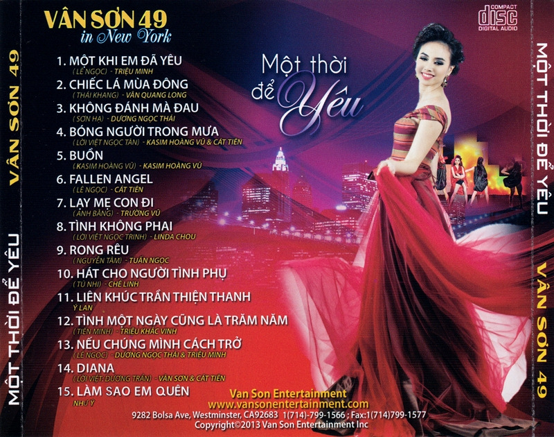 Vân Sơn CD - Một Thời Để Yêu