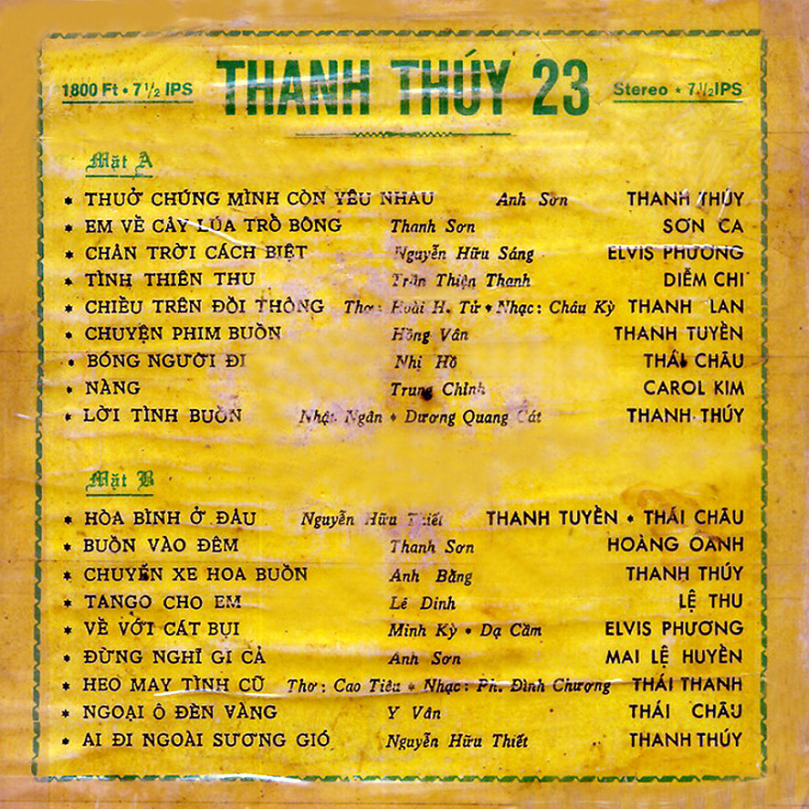 Tape Thanh Thúy 23
