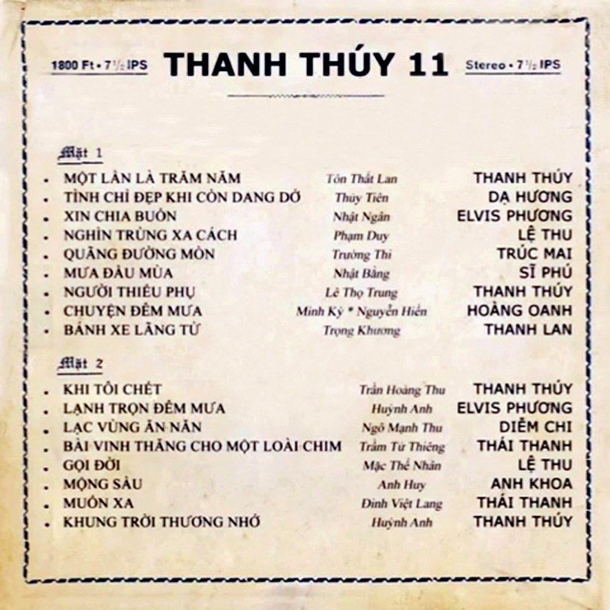 Tape Thanh Thúy 11