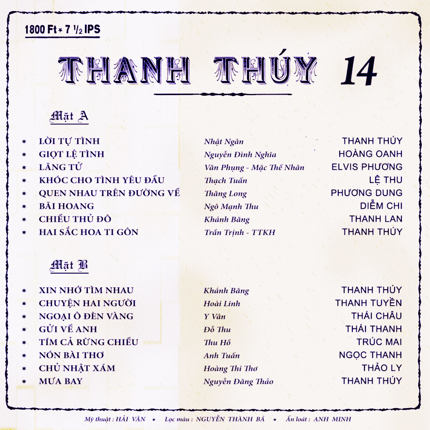 Tape Thanh Thúy 14