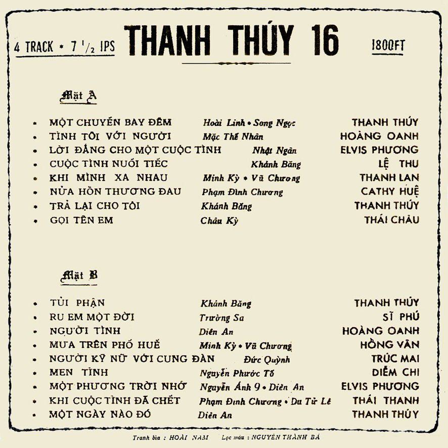 Tape Thanh Thúy 16