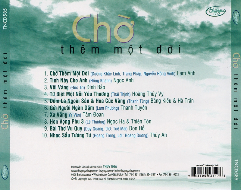 Thúy Nga CD585 - Chờ Thêm Một Đời