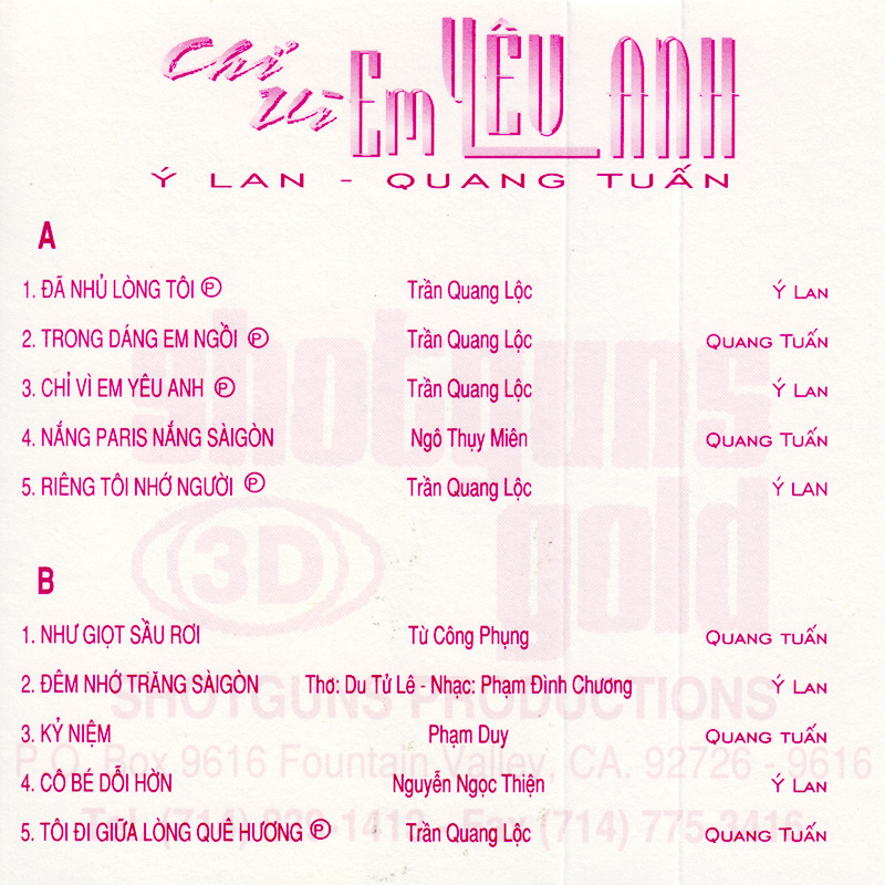 Tape Shotguns - Chỉ Vì Em Yêu Anh
