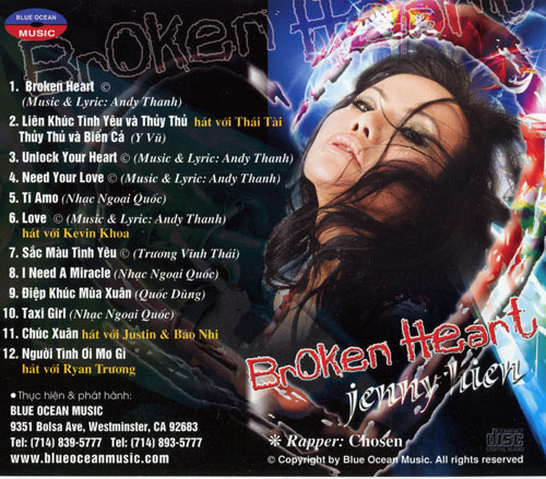 Blue Ocean CD - Jenny Hiền - Broken Heart