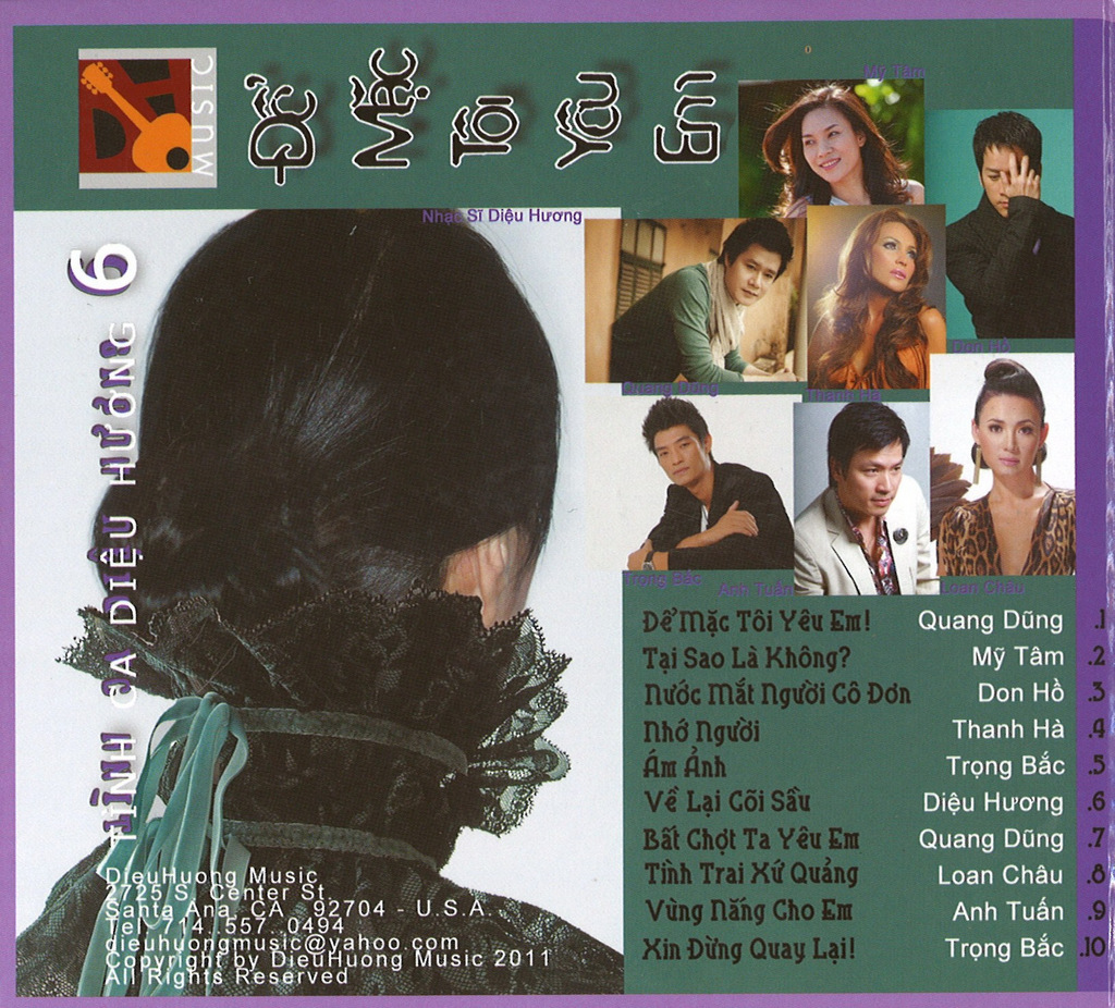 Diệu Hương CD - Tình Ca Diệu Hương 6 - Để Mặc Tôi Yêu Em