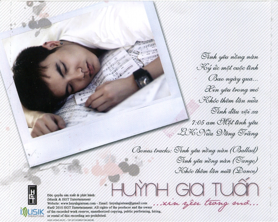 iMusik CD - Huỳnh Gia Tuấn - Tình Yêu Nồng Nàn