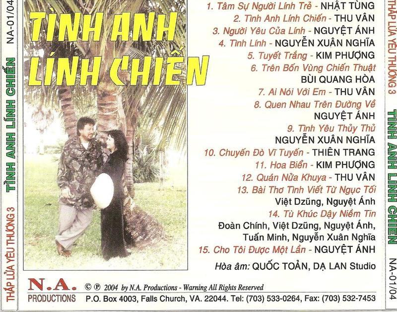 Nguyệt Ánh CD - Tình Anh Lính Chiến