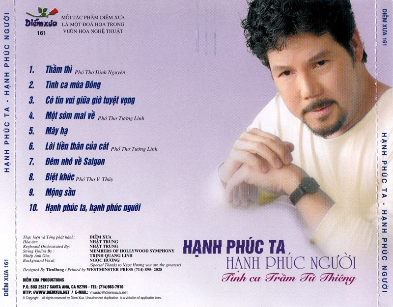 Diễm Xưa CD161 - Hạnh Phúc Ta Hạnh Phúc Người